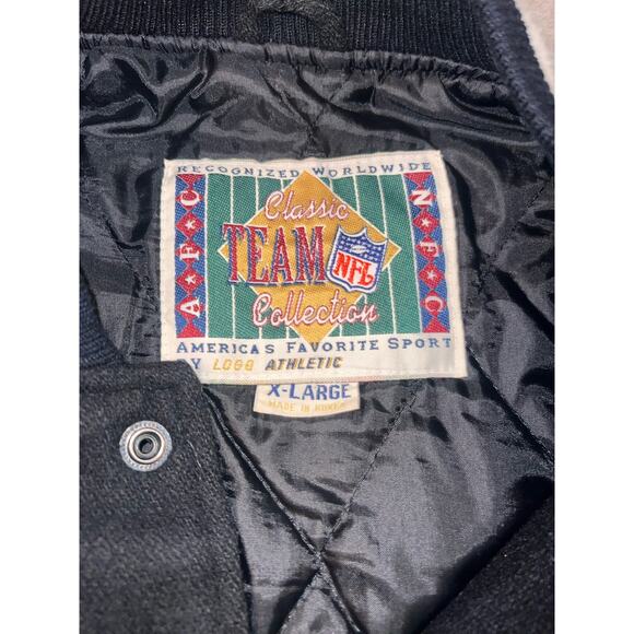 Vintage Oakland Raiders Varsity Wool Spellout Logo Athletic coat Men XL NFL - Picture 7 of 13